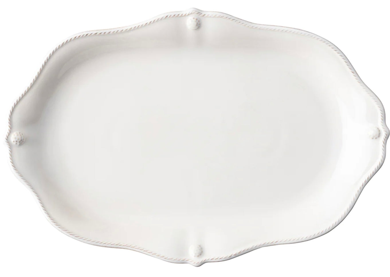 Juliska Berry & Thread Scallop 16” Platter- Whitewash