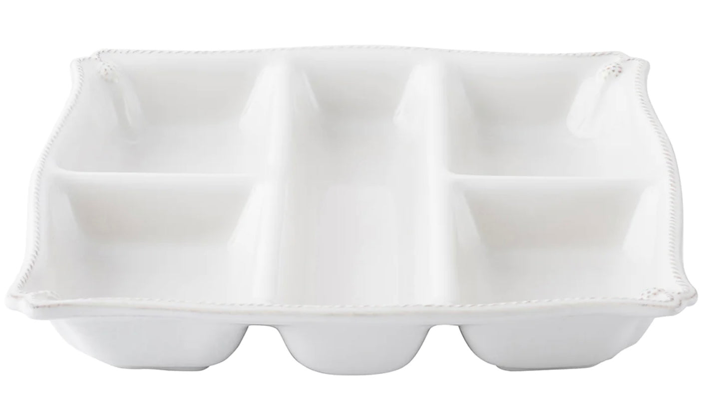 Juliska Berry & Thread Scallop Appetizer Platter- Whitewash